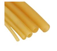 Tuyaux en caoutchouc Latex naturel jaune, 1~10M, IDxOD .6 10mm(2 meters,OD 5mm(Solid))