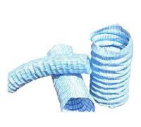 Tuyaux extensibles flexibles de 3 pouces avec fil d'acier intégré, drainage extérieur en tissu/drain français for aménagement paysager/jardin/drainage souterrain(400cm)