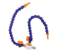 Tuyaux flexibles de réfrigérant, tuyau flexible en plastique liquide de refroidissement avec interrupteur pour fraisage de tour, tube double/simple, multitaille (double tube, 19,7 in Round Buse)