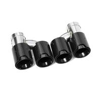 Tuyaux Pour échappement Embout d'échappement universel en acier inoxydable, aspect carbone, Pour M2 Pour M3 Pour M4 Pour M5 2 pièces/lot(65-101MM)