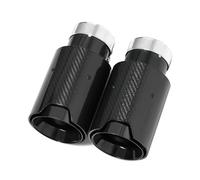 Tuyaux Pour échappement Embout silencieux universel pour BMW lot 2 pièces en acier inoxydable aspect carbone pour tuyau d'échappement arrière(54-93MM)