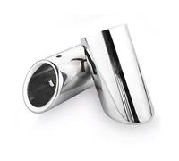 Tuyaux Pour échappement Pour VW Pour Touran 5T1 Pour TIGUAN Pour MK2 Pour GOLF En Acier Inoxydable Tuyau D'échappement Voiture Silencieux Embout(70mm Silver)
