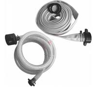 Güde 94506 Kit de tuyau pour GMP 15.22 (filetage de raccordement 1,5, kit composé de : tuyau d'aspiration de 4 m et tuyau de sortie de 10 m) Blanc