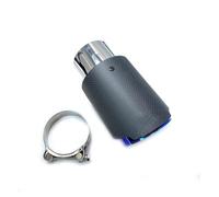 Tuyaux Queue de Voiture 1 PCS Tuyau D'échappement Mat Carbone Queue Extrémité En Acier Inoxydable Droit Embout Silencieux Bride Pour BMW Pour F30(70 IN-101MM OUT)