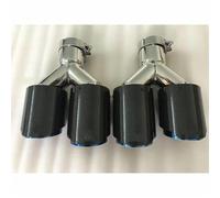 Tuyaux Queue de Voiture 2pièces Gauche Droite Modification Pour Mk7 Double Tuyau D'échappement Automobile Embout Silencieux Série 3 Pour W222 Pour E70 Voiture Queue Gorge(60 IN -89 OUT)