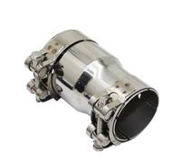 Tuyaux Queue de Voiture Adaptateur Réducteur Tuyau D'échappement Acier Inoxydable Tuyau Silencieux D'échappement Moto Tuyau Soudé Universel(I.D 77MM-67MM)