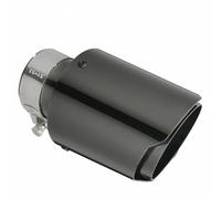 Tuyaux Queue de Voiture Embout Silencieux D'échappement Acier Inoxydable D'échappement Universel Droit Titane Décoration Tuyau D'échappement(60mm-89mm)