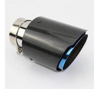 Tuyaux Queue de Voiture Embout Silencieux D'échappement Brillant Embout Silencieux Universel Acier Inoxydable Bride Droite Bleue Pour BMW Pour E46 Voiture Queue Gorge(51mm out 76mm)