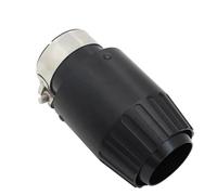 Tuyaux Queue de Voiture Embout Silencieux D'échappement Silencieux Noir Universel Décoration D'extrémité Plusieurs Tailles Style Moteur Aluminium(63mm-101mm)