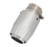 Tuyaux Queue de Voiture Embout Silencieux D'échappement Voiture Aluminium Silencieux Argenté Universel Décoration D'extrémité Plusieurs Tailles Moteur(60mm-101mm)
