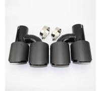 Tuyaux Queue de Voiture Silencieux D'échappement Aspect Mat Type H Diamètre 76/89/101/114 Mm Adapté Au Réaménagement Du Tuyau D'échappement(51mm out 76mm)