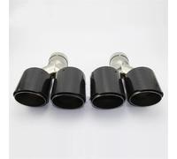 Tuyaux Queue de Voiture Tuyau D'échappement Modifié Silencieux Queue Gorge 304 Acier Inoxydable Double Sortie Tuyau D'échappement Style Voiture(54mm out 89mm)