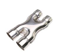 Tuyaux Queue D'échappemen Acier Inoxydable 409 X-PIPE 2.5 ''3'' Système D'échappement Entrée/sortie X Tuyau Embout Silencieux Connecteur Adaptateur À Quatre Voies(3 inch)