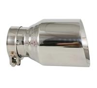Tuyaux Queue D'échappemen Embout D'échappement Universel En Acier Inoxydable 1 Pièce Course Buses Décoration Embouts Silencieux Modification(57MM - 101MM)