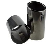 Tuyaux Queue D'échappemen Embouts Silencieux D'échappement 2 Pièces/ensemble Pour BMW E46 E38 E90 Pour X3 E83 Pour VW Pour Jetta MK6 Pour Golf Variante 7/Skoda 1.4T(Black)