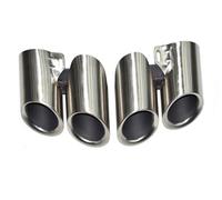 Tuyaux Queue D'échappemen Pour 971 976 Pour Panamera 2017-2025 Tuyau D'échappement Silencieux Buse De Pointe À Quatre Sorties(Round Matte A)