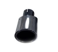 Tuyaux Queue D'échappemen Tuyau D'échappement Voiture Modifié 105 Mm 115mm 130 150mm Buse Grand Diamètre Brillant Cawide Ovale Carbone Silencieux 1 Pièces(ID 76mm-OD 105mm)