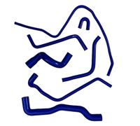 Tuyaux Trop-Plein radiateur Compatible Avec Saab Pour 900 1994 1995 1996 1997 1998 Tuyau De Liquide De Refroidissement De Radiateur Débordement Dissipation De Chaleur(Blue)