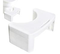 Tuyhnj Vista Tabouret de toilette pour adulte avec fente pour téléphone, tabouret portable antidérapant pour améliorer la posture accroupie