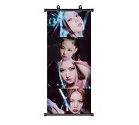 TuYines Blackpink Merchandise - Tableau enroulable, article de fan, poster en tissu, cadeau, poster en tissu pour décoration murale, 70 x 30 cm