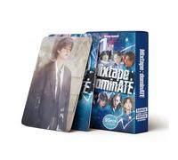 TuYines Kpop Stray Kids Lot de 55 cartes photo Stray Kids Lomo 40 autocollants SKZ HOP pour fans (ATE)