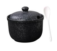 TuYines Sucrier en céramique, sucrier avec couvercle et cuillère, boîtes à épices en céramique, boîte à épices avec couvercle pour sucre, sel, fromage, épices