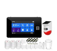 Tuymart WiFi GSM Système d'alarme Accueil Humbylar Alarm Température Température Humidité sans Fil Touchpad Touchpad Digital(F T90B (SOS))
