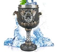 Tuzsocr Game of Thrones Tasse à café et à bière en acier inoxydable et résine 3D Motif Viking