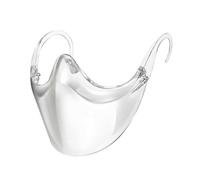 Tuzsocr Lot de 5 masques transparents avec visière anti-buée pour protéger le nez et la bouche des hommes et des femmes