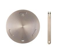 Tuzsocr Plaque adaptateur à induction, plaque conductrice thermique en acier inoxydable pour plaque de cuisson en verre, plaque chauffante moka, tapis de casserole, décongélation, plaque isolante avec