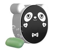 Tuzsocr Porte-savons Mural Salle de Bain,Boîte à Savon Douche Plastique avec Couvercle Rabattable,Porte-Savon Douche Mignonnes,sans Perçage,Bac De Vidange Amovible pour Lavabo,Douche,Cuisine (Noir)