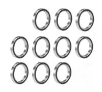 TUZUK 10 pièces de roulements à billes étanches 6703-2RS, 17x23x4 mm, prélubrifiés en acier chromé, double joints caoutchouc, roulements à billes à gorge profonde 6703RS