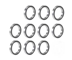 TUZUK 10 pièces de roulements à billes étanches 6703-2RS, 17x23x4 mm, prélubrifiés en acier chromé, double joints caoutchouc, roulements à billes à gorge profonde 6703RS