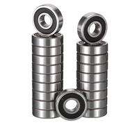 TUZUK 20 pièces de roulements à billes étanches 609-2RS, 9x24x7 mm, prélubrifiés en acier chromé, double joints caoutchouc, roulements à billes à gorge profonde 609RS