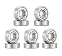 TUZUK Lot de 10 - Roulement à billes 6003-ZZ 17x35x10 mm P6 2RS, pré-lubrifié pour Skateboard/Roller, 6003 ZZ