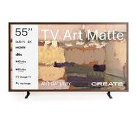 TV ART MATTE 55" - Téléviseur Intelligent QLED 4K Avec Écran Antireflet Et Galerie D'art Bois Foncé