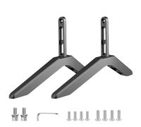 TV Base Stand - Table Top Tvs Stands, Height Adjustable Tables Tops | Non Slip Stable Holder Feet, Replacement Mount for Living Room Bedroom Use Furniture Accessory Durable Design