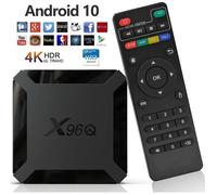 TV Box Android 10.0 Smart TV Box 2Go RAM 16Go ROM Mini boitier IPTV Quad Core H313 64 Bits 4K/3D HD 2.4GHz WiFi LAN 10/100M