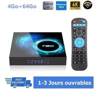 TV Box Android 10 T95 Smart TV BOX Wifi BT 4G+64Go H616 6K Netflix Google Store Boîte Multimédia Box Android