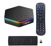TV Box Android 12.0 T95Z Plus avec mini clavier sans fil 2,4 GHz 4 Go de RAM 32 Go de ROM H618 Quad-Core WiFi6 Dual 2,4 G/5,8 GHz BT5.0 4K 6K HDR10+ Ultra HD Smart Home Player