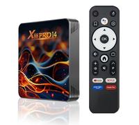 TV Box Android 14.0,X14 Pro Smart TV Box 2Go RAM 16Go ROM RK3518 Quad-Core 64bit Cortex-A53 Mali 450 MP2 GPU Support BT5.0 4K 3D 1080P 2.4/5.0GHz WiFi 10/100M Ethernet DLNA HDMI2.0 USB3.0 H.265