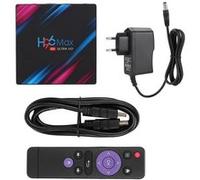TV Box - H96 Max RK3318 4 + 32G WiFi double fréquence + Bluetooth pour Android 9.0 (EU 110-240V)
