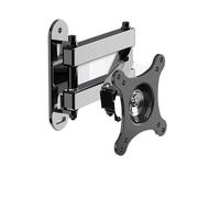TV Bracket, Support Mural TV à Mouvement Complet for écran LCD LED 14-27 Pouces, Extension pivotante et inclinable, Support d'écran Plat VESA100 × 100,Parts(Black)