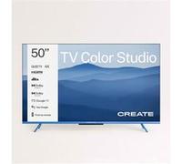 TV COLOR STUDIO - Téléviseur intelligent QLED 4K avec écran antireflet et cadre de couleur - Bleu cobalt Bleu G