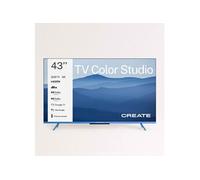 TV COLOR STUDIO - Téléviseur intelligent QLED 4K avec écran antireflet et cadre de couleur - Bleu cobalt