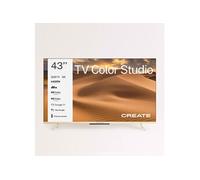 TV COLOR STUDIO 43" - Téléviseur Intelligent QLED 4K Avec Écran Antireflet Et Cadre De Couleur Sable