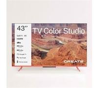 TV COLOR STUDIO - Téléviseur intelligent QLED 4K avec écran antireflet et cadre de couleur - Terracotta Terre cuite G