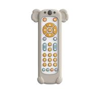 TV de dentition télévisée jouet, joue un jouet éloigné, Teether en forme d'animal, sons musicaux 3 langues anglais, espagnol et français Design animal facile à nettoyer pour les filles garçons