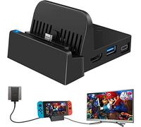 TV Dock, Compatible avec Switch/Switch OLED avec 4K HDMI Type C Port 2 x USB Port, Chargeur Remplacement pour Switch Dock Officiel