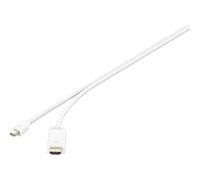 Câble adaptateur Renkforce Mini-Display / HDMI Fiche mâle Mini DisplayPort, Fiche mâle HDMI-A 3.00 m blanc RF-3697526 contacts dorés Câble DisplayPort